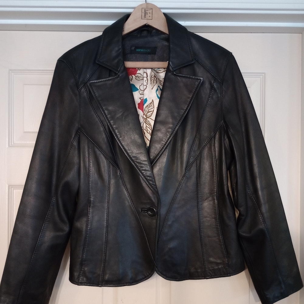 Siena Studio Vintage Leather Blazer
